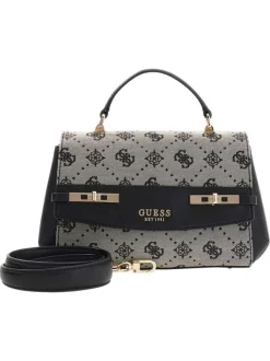 Sac à main beige pourvu d'une bandoulière amovible avec chaînes dorées