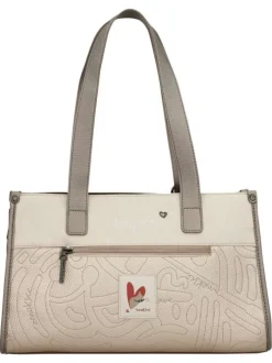 Sac à main porté épaule multicolore à motifs avec des anses et une bandoulière