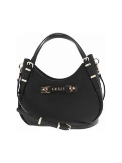 Sac à main porté épaule noir uni avec bandoulière amovible et réglable
