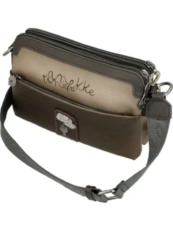 Sac multicolore à bandoulière plate et réglable orné d'un motif effet aquarelle