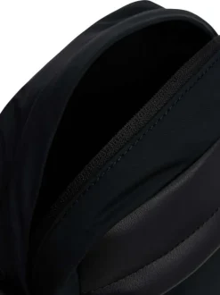 Sacoche noire avec fermetures à glissières et logo de la marque