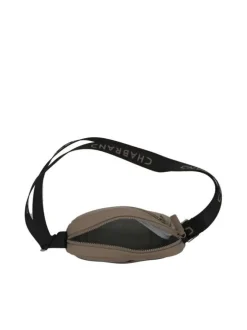 Sacoche beige unie avec une sangle réglable et plusieurs poches