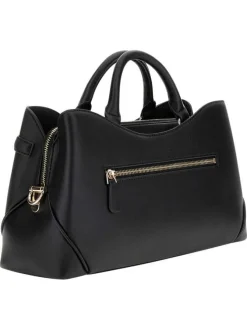 Sac porté main à fermeture zippée et bouton avec une bandoulière amovible
