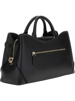 Sac porté main à fermeture zippée et bouton avec une bandoulière amovible