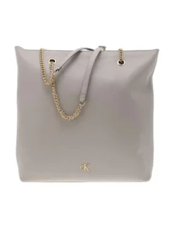 Sac porté épaule beige uni avec une fermeture zippée en doré