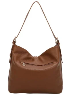 Sac porté épaule camel fantaisie avec anse réglable et multiples poches