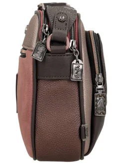 Sac porté épaule multicolore pourvu de motifs exclusifs et d'une anse siglée
