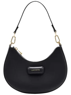 Sac porté épaule noir forme banane pourvu d'une bandoulière amovible