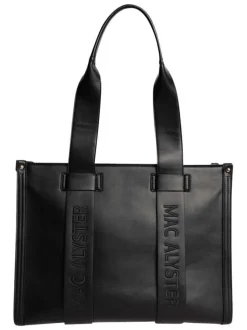 Sac porté épaule noir uni avec fermeture à zip muni de 2 anses