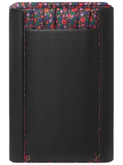 Sac weekender Maupiti noir et rouge à imprimé floral avec 2 pochettes