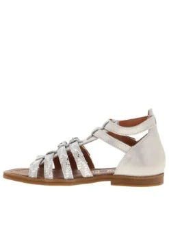 Sandales fille en cuir ITALIE argent