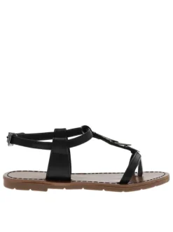 Sandales fille en cuir LUCINDA noir