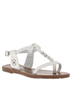 Sandales fille en cuir PETUNIA blanc