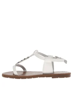 Sandales fille en cuir PETUNIA blanc