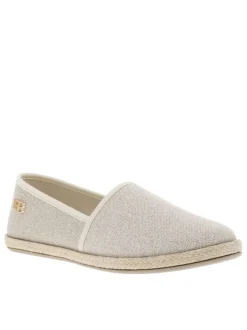 Sandales en cuir sable avec un talon compensé et une boucle à ardillon