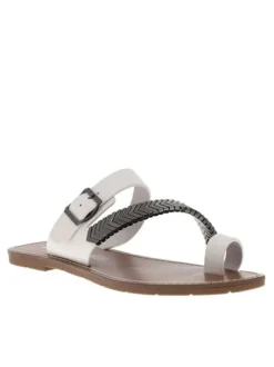 Sandales femme en cuir MAGNOLIA blanc