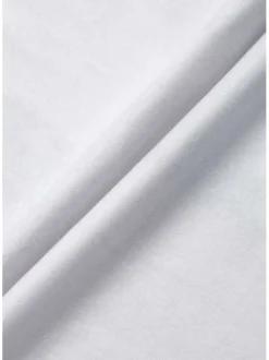 Short de jogging blanc uni avec une coupe droite et ajustable à la taille