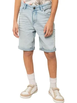 Short en coton mélangé stone uni pourvu de multiples poches