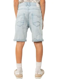Short en coton mélangé stone uni pourvu de multiples poches