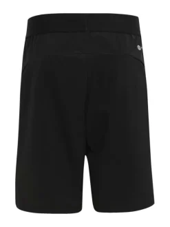 Short Jogging en coton noir à logo dégradé cuisse gauche et taille élastiquée