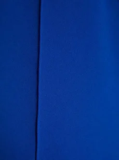 Short bleu électrique uni avec une coupe droite et une taille haute