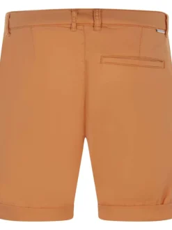 Short chino en coton avec une coupe droite et une taille intermédiaire