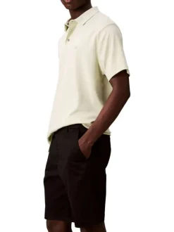Short chino en coton noir à coupe droite pourvu d'une fermeture boutonnée