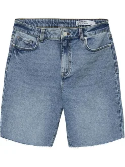 Short Chino en coton stone uni avec une coupe droite et des passants