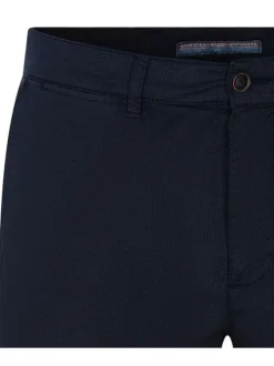 Short Chino marine en coton avec imprimé à petits points all over
