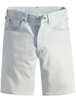 Short 501® Hemmed en coton stone effet délavé avec une coupe droite et 5 poches