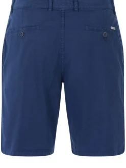 Short marine pour homme avec imprimé losanges en coton coupe droite IRKUS
