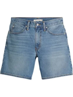 Short 5 poches 94 baggy en coton stone uni avec une coupe droite