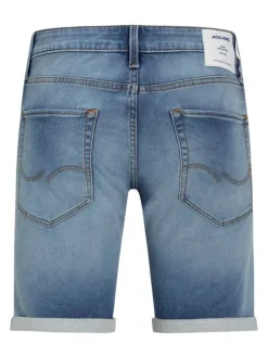 Short 5 Poches stone uni avec une coupe droite et un patch d'authenticité