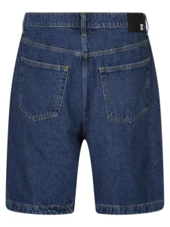 Short 5 poches worker baggy denim short rsi en coton indigo uni à coupe large
