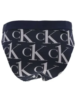 Slip bleu pour femme avec logo