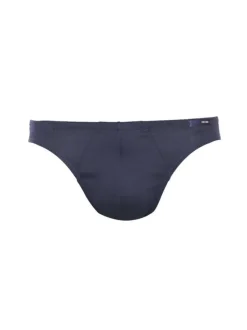 Slip classique Premium en coton marine avec logo cousu à l'avant de la taille élastiquée