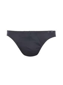 Slip classique Premium noir en coton avec logo cousu à l'avant de la taille élastiquée