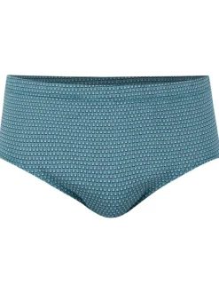 Slip en coton bleu ciel avec un imprimé géométrique et une coupe fermée