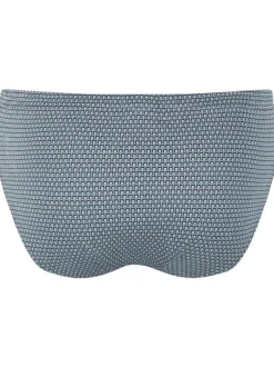 Slip en coton gris avec un imprimé géométrique et une coupe fermée