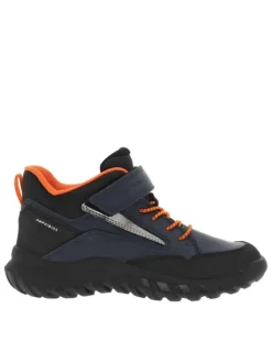 Sneakers marine à semelle respirante et à bande auto-agrippante