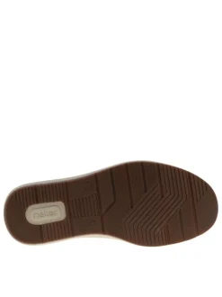 Sneakers kaki à talon plat avec des lacets et un zip latéral