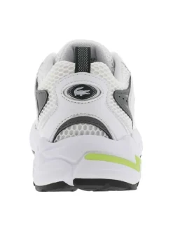 Sneakers multisport blanches à semelle multicolore plates et à lacets