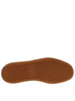 Sneakers multisport en cuir de vachette vertes à talon plat et à lacets plats
