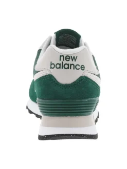 Sneakers multisport vertes et grises à talon plat et à lacets plats blancs