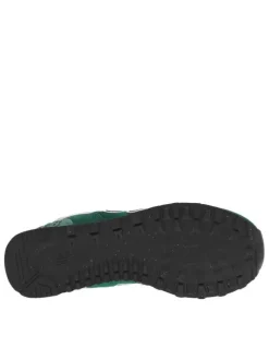 Sneakers multisport vertes et grises à talon plat et à lacets plats blancs