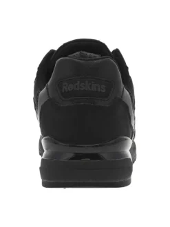 Sneakers noires à talon plat et à lacets plats noirs avec patch