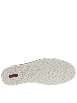 Sneakers taupe en filet à fermeture slip-on et à lacets ronds décoratifs