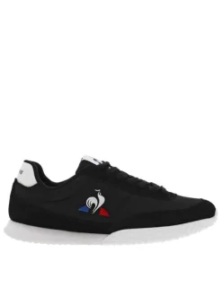 Sneakers Veloce à nubuck noir à semelle running blanche crantée et lacets plats