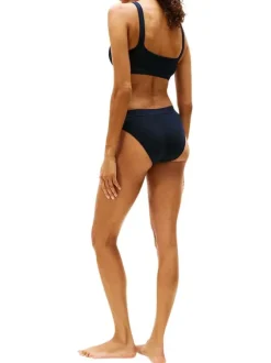 Soutien-Gorge en coton marine uni avec une bande élastiquée sous la poitrine