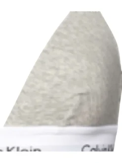 Soutien-Gorge gris uni avec liseré blanc et nom de la marque sous la poitrine